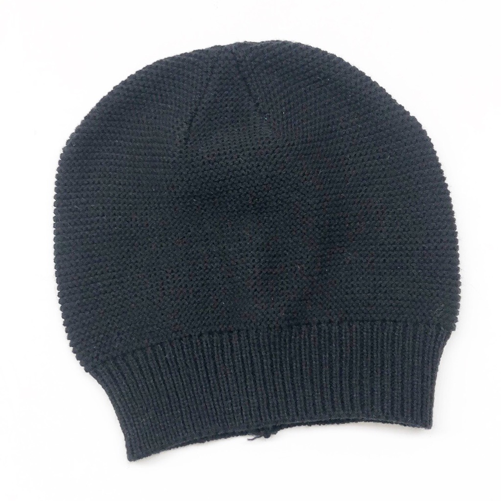 Solid Black Knit Beanie